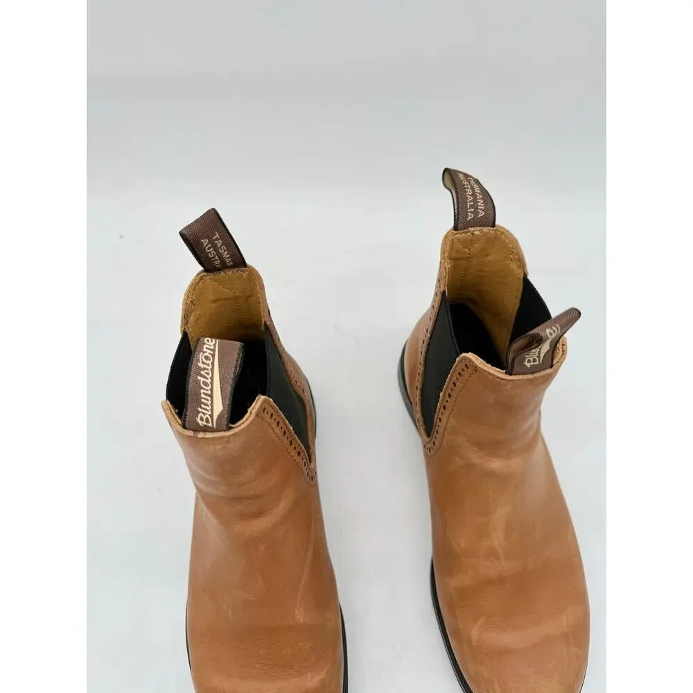 Blundstone Camel Brown Leather High Top 2215 Chelsea Boots Women’s Size 10.5